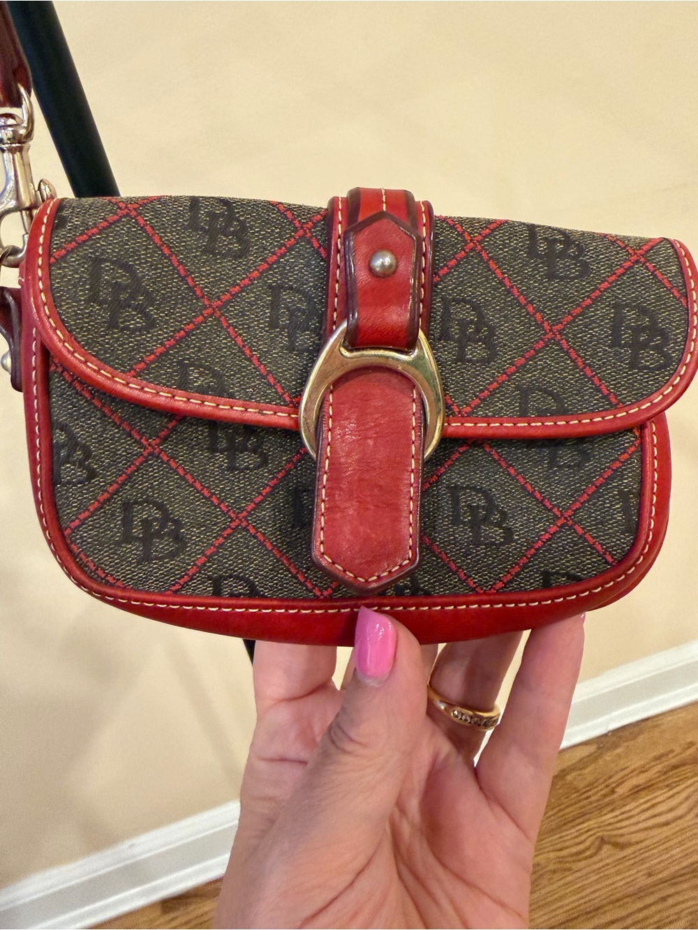 Dooney & Burke Women's Red Accent Crossbody Bag